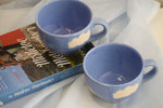 Load image into Gallery viewer, Dance with the clouds blue | Coffee mugs pair
