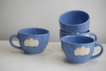 Load image into Gallery viewer, Dance with the clouds blue | Coffee mugs pair
