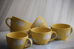 Load image into Gallery viewer, Dance with the clouds yellow | Coffee mugs pair
