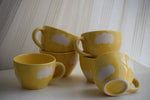 Load image into Gallery viewer, Dance with the clouds yellow | Coffee mugs pair
