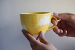 Load image into Gallery viewer, Dance with the clouds yellow | Coffee mugs pair
