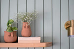 Load image into Gallery viewer, Perfectly Imperfect Terracotta Vase and planter - set of 2
