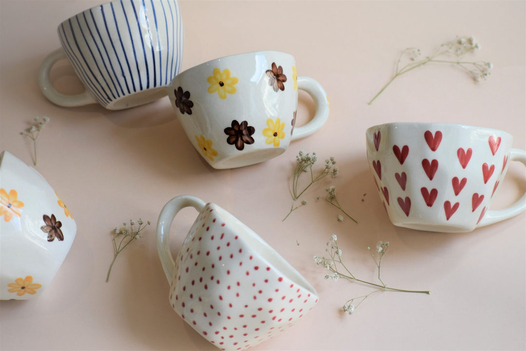 Flowers & Blues Coffee mugs - set of 2