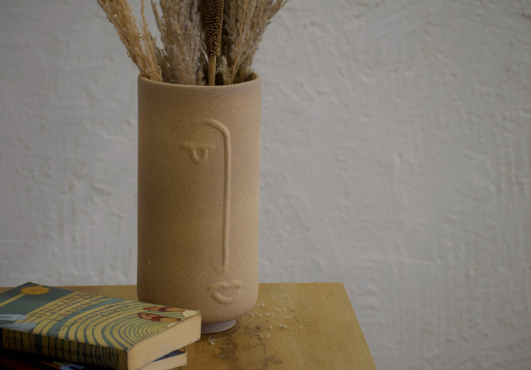 Rostro vase - Beige