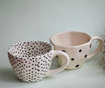 Load image into Gallery viewer, Our polka coffee mugs set of 2
