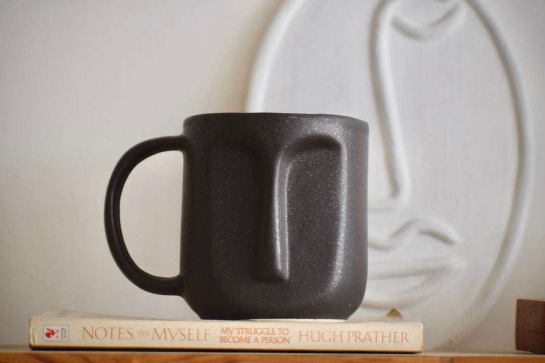 Abstract Coffee Mug - Black