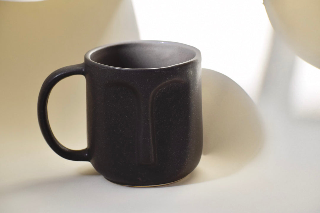 Abstract Coffee Mug - Black