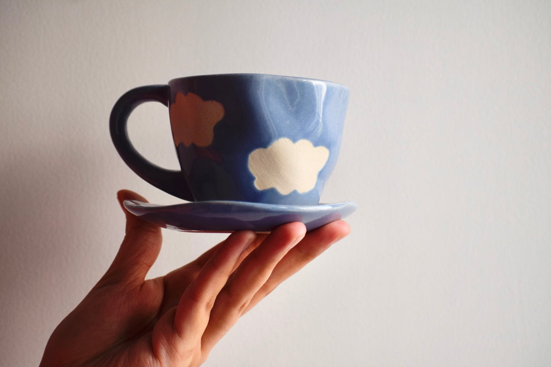 In the Clouds - Mug & Saucer pair