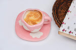 Load image into Gallery viewer, Pink clouds - Mug &amp; Saucer pair
