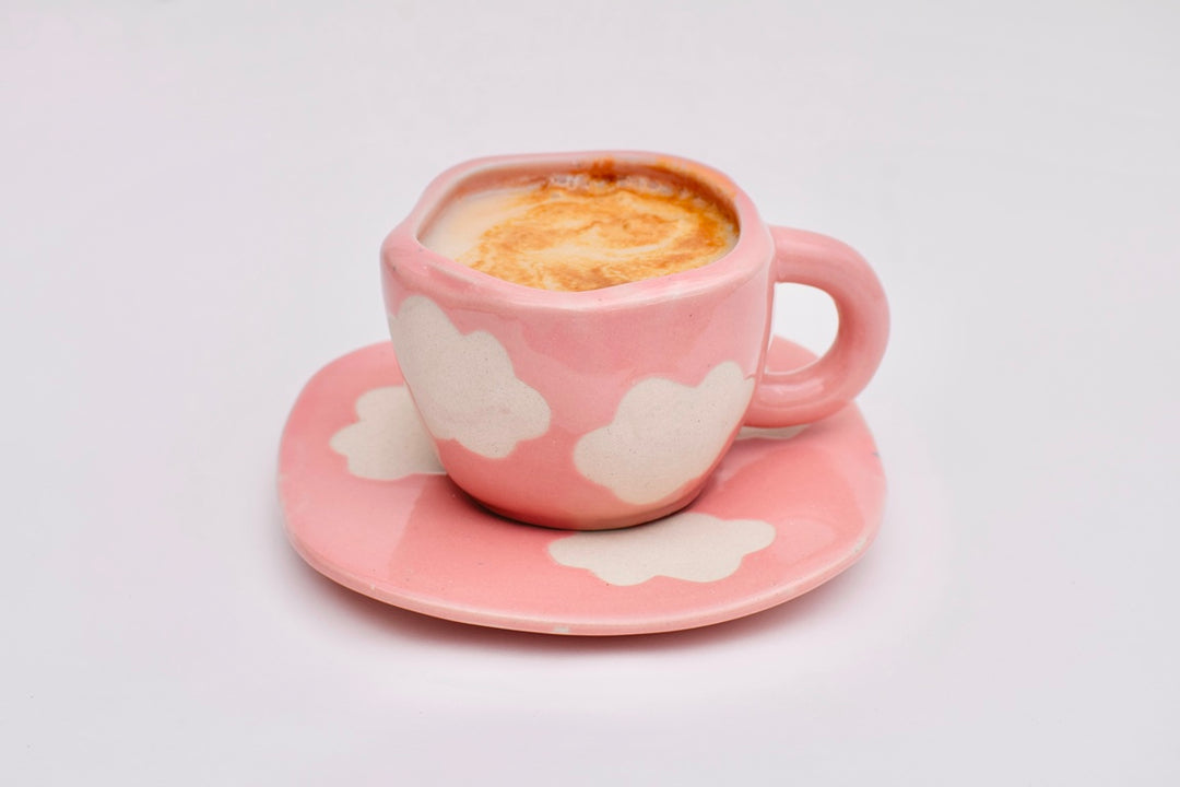 Pink clouds - Mug & Saucer pair