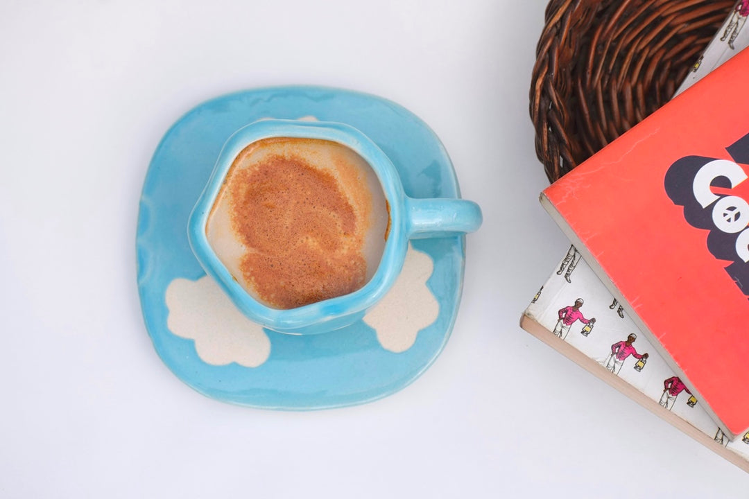 Sky Clouds - Mug & Saucer pair