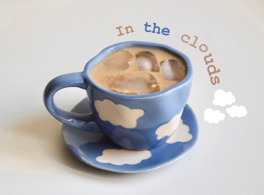 In the Clouds - Mug & Saucer pair